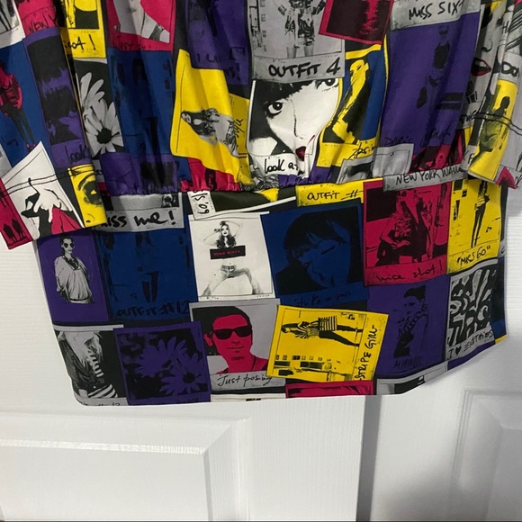 ⭐️HP⭐️POP ART MISS SIXTY STRETCHY MINI DRESS - Picture 6 of 11